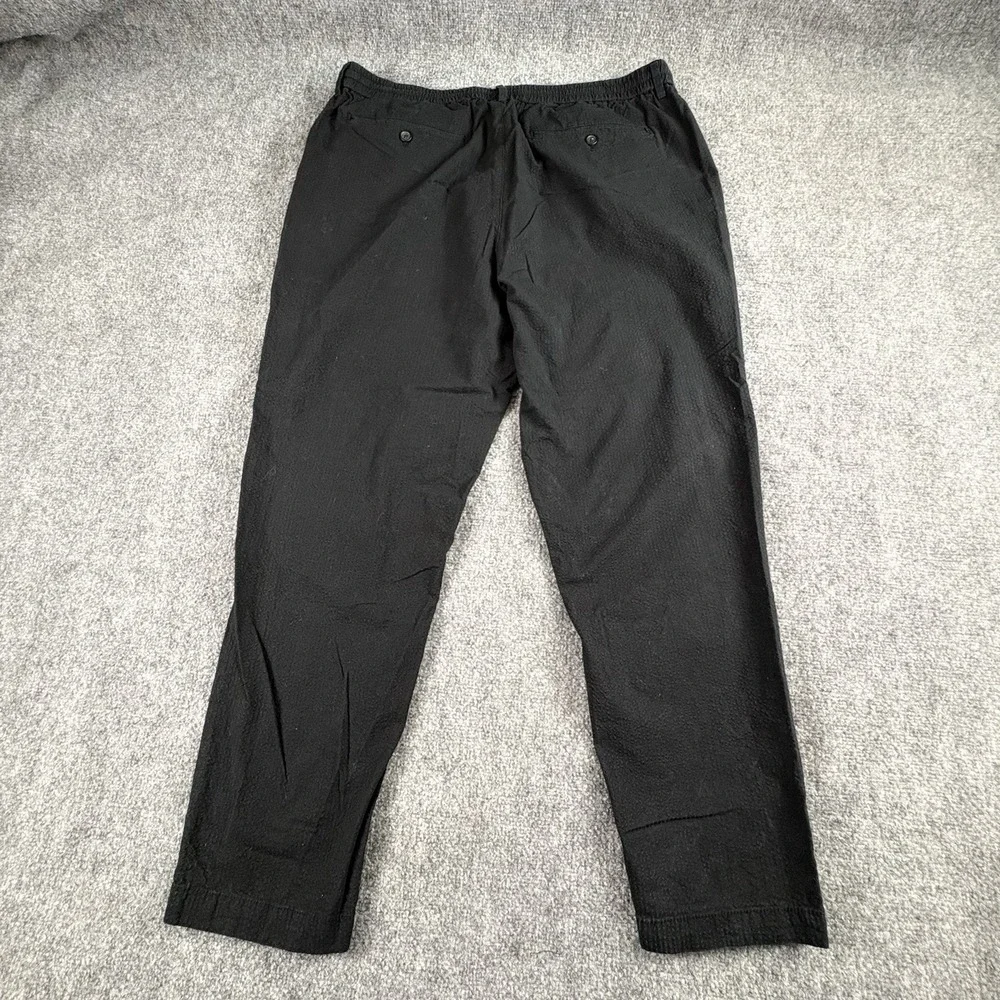 Banana‎ Republic Pants Men's 36x32 fits 36x28 Black Athletic Fit Textured Casual